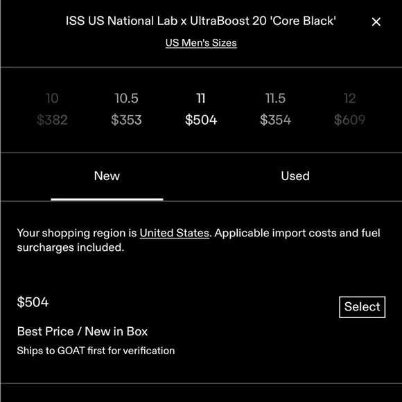 Adidas Ultra Boost 2019 ISS US National Lab x UltraBoost 20 'Core Black' - Picture 13 of 14